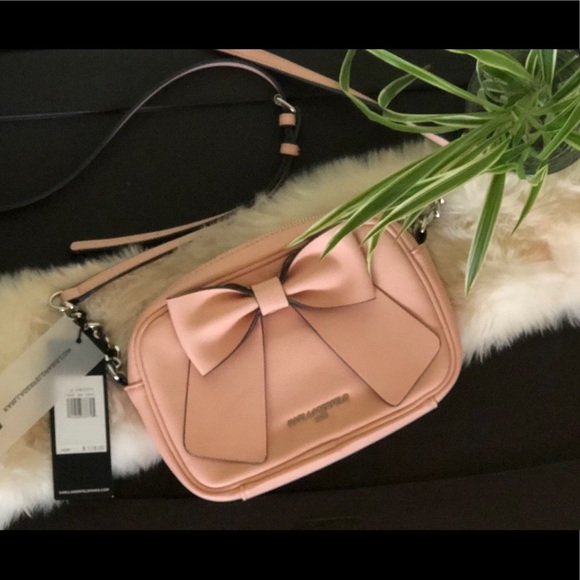 Karl Lagerfeld Pink Crossbody Purse - Picture 5 of 8